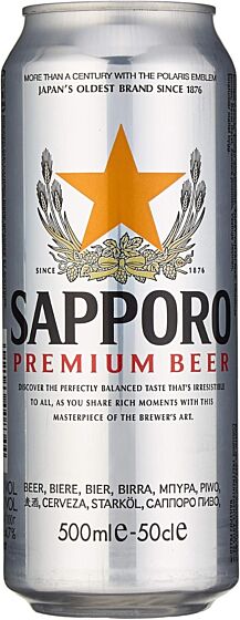 Sapporo Premium Lager 24x 500ml Cans