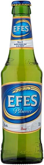 EFES Pilsener Lager (24 x 330ml - 5%) BOTTLES
