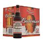Budweiser - Premium Lager Beer Bottle - 12 x 660 ml - 4.5% ABV