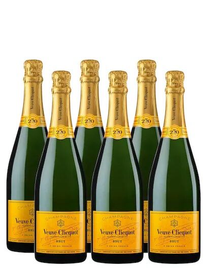 Veuve Clicquot Yellow Label Champagne, 6 X 75cl 