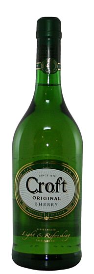 Croft - Original Pale Cream Sherry - 75 cl - 17.5% ABV 
