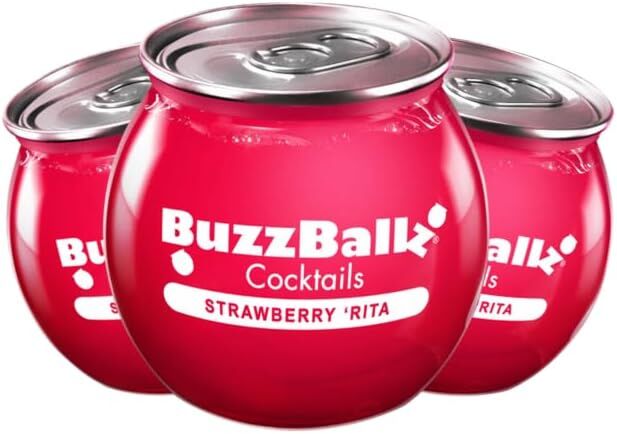 BuzzBallz Cocktails Strawberry Rita 3 x 200ml