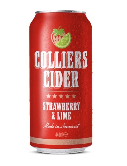 Colliers Cider Strawberry & Lime Cans 24 x 440ml