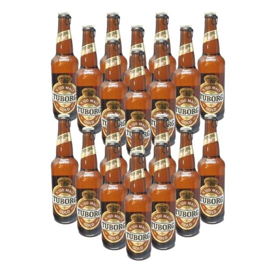 Tuborg Gold 100% Malt Beer Bottles 20 X 500ml