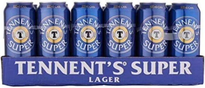 Tennent's Super Strong Lager cans Beer 24x500ml