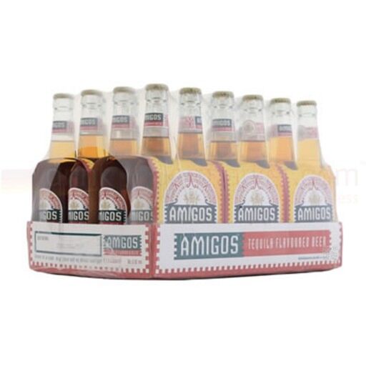 Amigos  Tequila Flavoured Lager Beer Bottle - 24 x 330ml