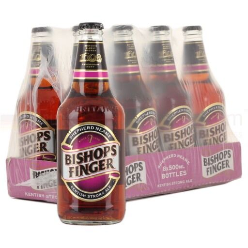 Shepherds Neame  Bishops Finger  English Ale - 8x500ml NRB Bottle Case