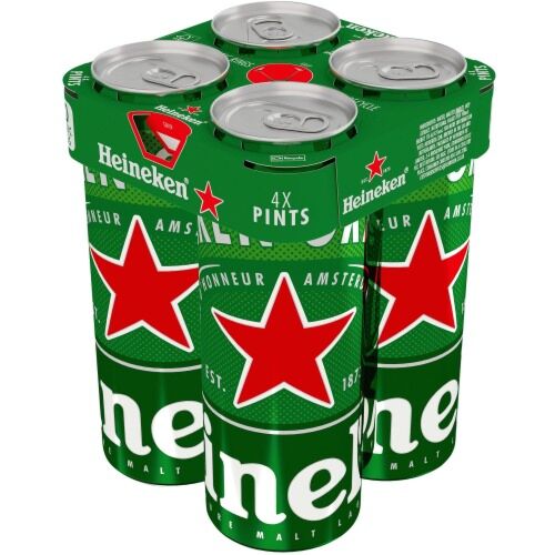 Heineken Premium Lager Pint Cans 24 x 568