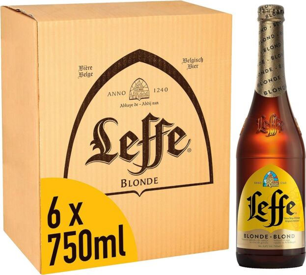 Leffe Blonde Beer 6x 750ml