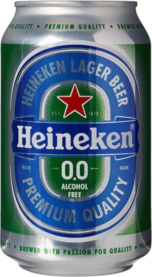 Heineken 0.0 Alcohol Free Beer Cans 24 x 330ml