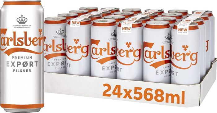 Carlsberg Export Lager Beer 24 x 568ml Pint Cans