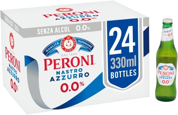 Peroni Nastro Azzurro Alcohol Free Beer, 24x330ml