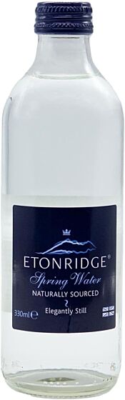 Etonridge Elegantly Still Spring Water Glass Bottles 24 x 330ml 