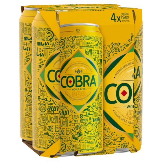 Cobra Premium Beer 24 x 500ml Cans
