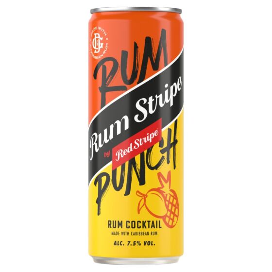 Red Stripe Rum Stripe Rum Punch Caribbean Rum Cocktail 7.5% ABV Can 250ml