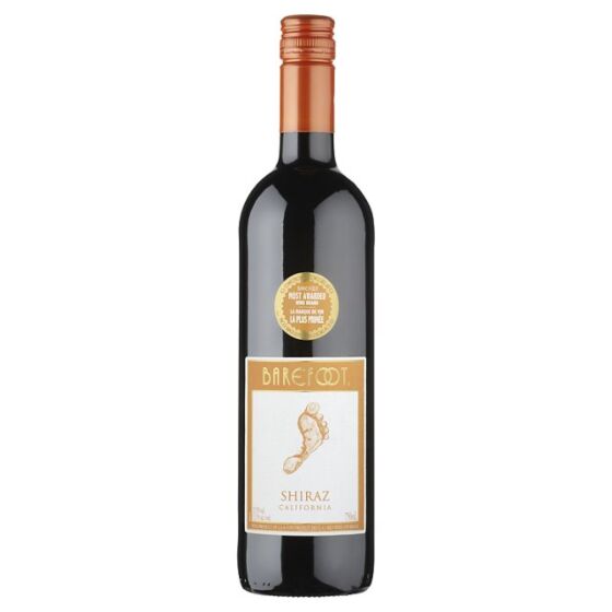 Barefoot - Shiraz - Californian Red Wine - 75cl Single Bottle