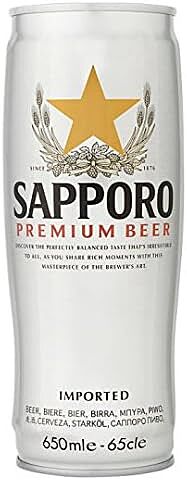Sapporo Premium Lager 12x 650ml Cans